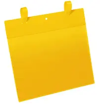 DURABLE Pochette pour casier en treillis, A4 paysage, jaune