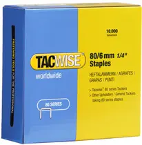 TACWISE Agrafes 80/8 mm galvanisées, 10.000 pièces
