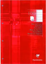 Clairefontaine Bloc de cours, A4, réglure 4/8, 200 pages