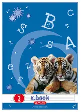 herlitz Bloc-notes de travail x.book, format A4, linéature 3