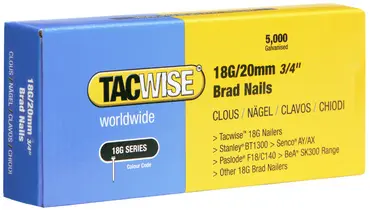 TACWISE Clous 18G/40 mm, 5.000 pièces