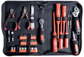 BRÜDER MANNESMANN Set d'outils pour électronique, 45 pièces