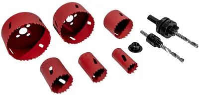 BRÜDER MANNESMANN Kit de scies cloches, 8 pièces, bimétal