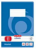 herlitz Cahier Octave x.book, A6, ligné, 70 g/m2