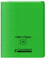 CONQUERANT CLASSIQUE Cahier à rabat 170 x 220 mm, vert