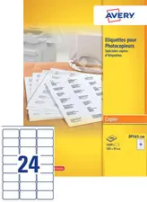 AVERY Etiquette pour photocopieur, 105 x 39 mm, blanc