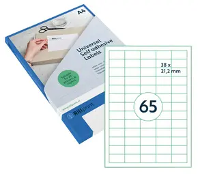 rillprint Etiquette universelle, 48,5 x 25,4 mm, blanc