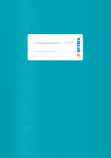 HERMA Protège-cahier, A5 paysage, en PP, bleu foncé opaque