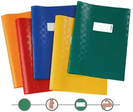 HERMA Protège-cahier Bast, format A4, en PP, set de 10