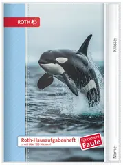 ROTH Hausaufgabenheft Tiere für clevere Faule "Orca