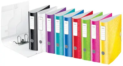 LEITZ Classeur Active WOW, 180 degrés, 80 mm, rouge