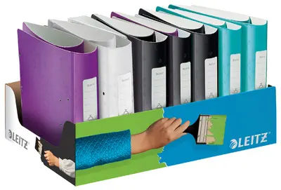 LEITZ Classeur Active WOW, 180 degrés, présentoir de 15