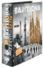 HERMA Classeur à levier à motifs "Barcelona", A4, dos: 70 mm