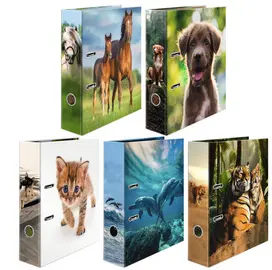 HERMA Classeur à motif "Animaux préférés", assortiment