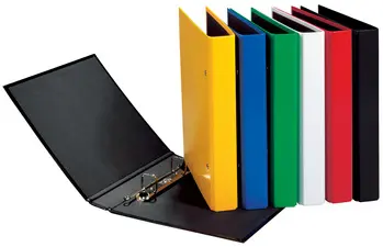 PAGNA classeur à anneaux "Basic Colours", jaune, format A5,