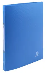 EXACOMPTA Classeur souple, PP, 2 anneaux, A4, bleu