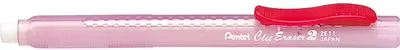 Pentel Stylo-gomme ClicEraser2 ZE11T, rouge-transparent