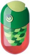 FABER-CASTELL Taille-crayon double "poisson", rouge/vert