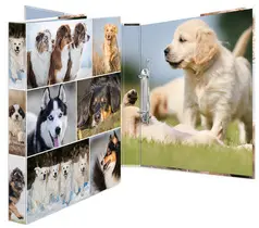 HERMA Classeur à anneaux "Animals" - chiens, A4, mécanisme à