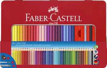 FABER-CASTELL Crayon de couleur Colour GRIP, étui de 48