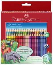 FABER-CASTELL Crayons de couleur Colour GRIP, étui de 48