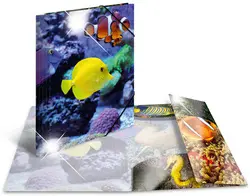 HERMA Chemise à élastiques "poissons", PP Glossy, A4