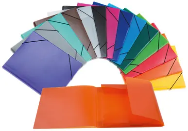 HERMA Chemise à élastiques, PP, A4, noir translucide