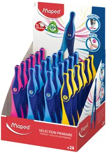 Maped Compas Kid'z avec bague d'adaptation, présentoir de 24