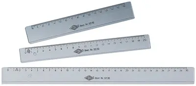 WEDO Règle plate, 160 mm, en plastique, transparente