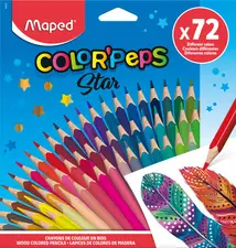 Maped Crayon de couleur COLOR'PEPS Star, étui carton de 72