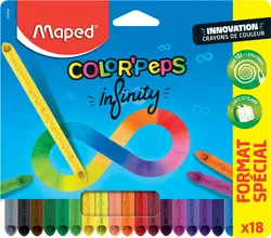 Maped Crayon de couleur COLOR'PEPS INFINITY, étui de 18