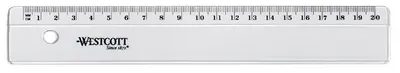 WESTCOTT Règle plate, en plastique, longueur: 500 mm