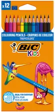 BIC KIDS Crayons de couleur Tropicolors 2, étui carton de 12