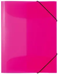 HERMA Chemise à élastiques, en PP, A3, rose fluo