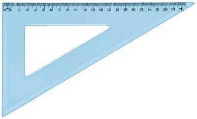 Wonday Equerre incassable, 60 degrés, 210 mm, bleu