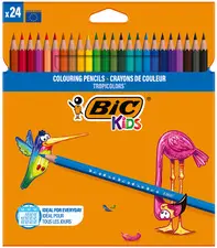 BIC KIDS Crayons de couleur Tropicolors, étui en carton
