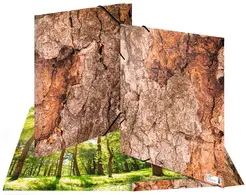 HERMA Chemise à élastiques "Nature", A3, carton, Wood