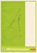 herlitz Bloc de papier millimétré A3, 80 g/m2, 20 feuilles