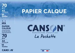 CANSON Papier calque satin, A3, 70 g/m2