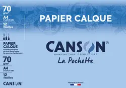 CANSON Papier calque satin, A4, 90 g/m2
