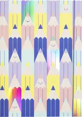 folia Carton à dessin HOTFOIL "COLOURFULL PENCILS", A3