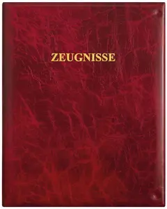 ROTH Zeugnisringbuch, Kunststoff, DIN A4, dunkelrot