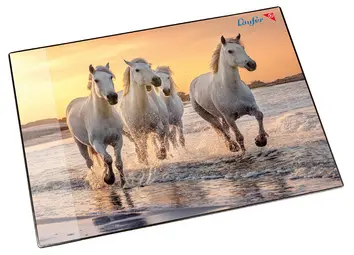 Läufer Sous-main Chevaux sur la plage, 400 x 530 mm