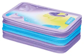 herlitz Étui scolaire triple "Little Monster", 31 pièces