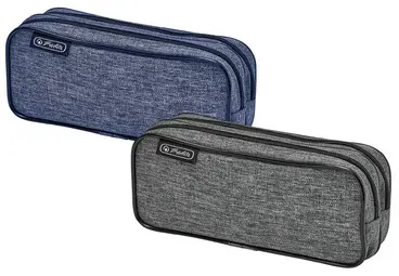 herlitz Trousse double "Knitted Fabric", assorti