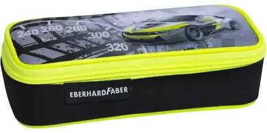 EBERHARD FABER Trousse Race Car, noir / jaune fluo