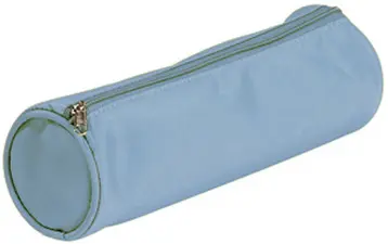 PAGNA trousse ronde tendance, en nylon, bleu clair