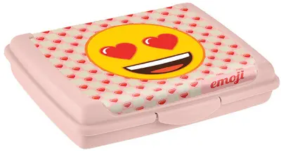 keeeper Boîte à goûter "carla mini emoji hearts", rose
