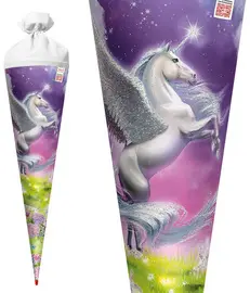 ROTH Schultüte "Magic Pegasus", rund, 700 mm, mit Effekt