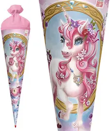 ROTH Schultüte "Einhorn Beauty", rund, 700 mm